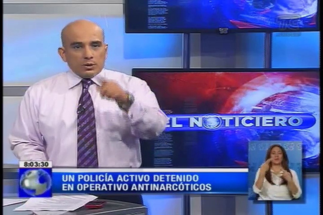 Agente policial capturado con droga en su poder