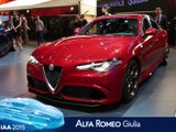 Alfa Romeo Giulia en direct du salon de Francfort 2015