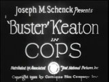 COPS-Buster Keaton-Public Domain-Classic Silent Film-Vintage