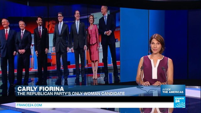 Carly Fiorina, the Republican party's only woman candidate