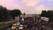 Drone Footage Shows Hundreds of Refugees Blocked at Hungarian Border
