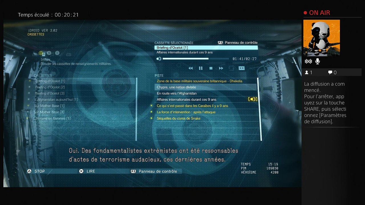 2015-09-13 Live MGSV part 1