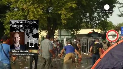 Hungary border clashes: "Children were crying because of the gas, people retching"