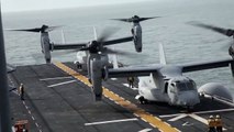 MV-22B Ospreys Flight Deck Touch & Go