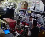 Thief steals cell phone from store - runs away with it