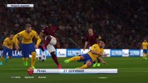 PES 2016 Partido UEFA Champions League AS Roma vs FCBarcelona