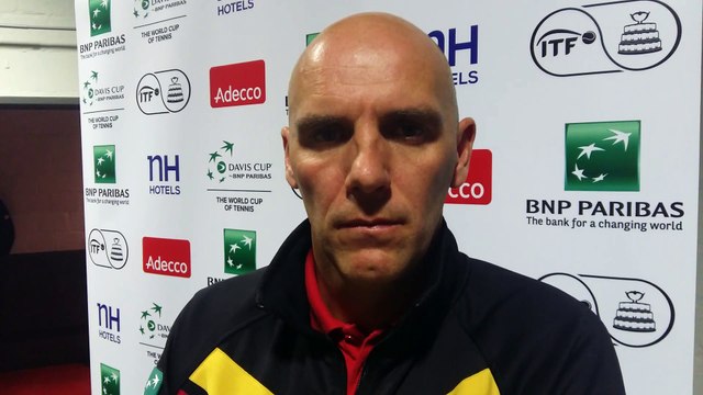 Johan Van Herck, capitaine de l'équipe belge de Coupe Davis