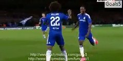 2-0 Oscar Penalty Goal Chelsea vs Maccabi Tel Aviv Champions League 16-9-2015