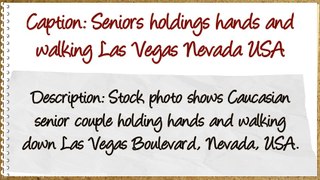 Editorial Stock Photo Seniors Walking Down Las Vegas Boulevard
