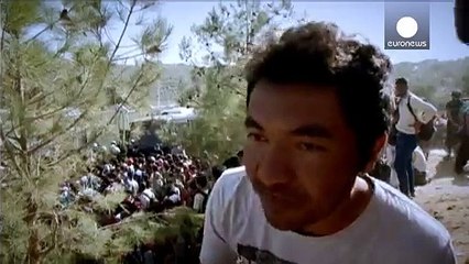 Riot police clash with migrants as tension rises in Lesbos