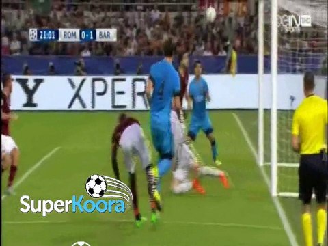 اهداف مباراة ( روما 1-1 برشلونة ) دوري أبطال أوروبا
