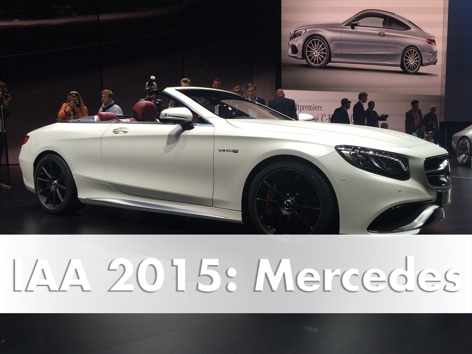 Iaa 2015 mercedes: weltpremiere des s-klasse cabriolet