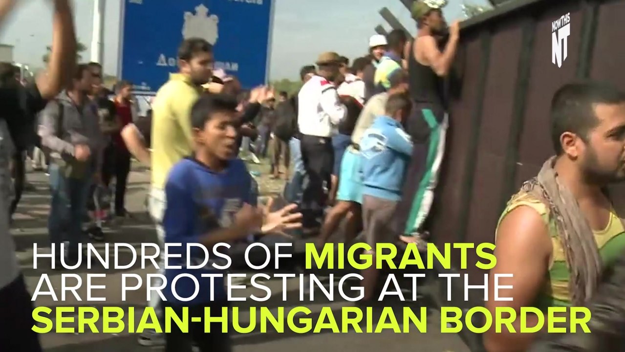 Hungarian Riot Police Clash With Migrants At The Border