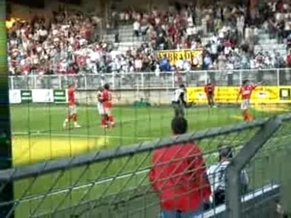 Fin du match Auxerre - Lyon