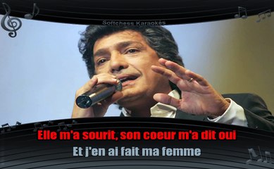 Karaoké Frédéric François - Une femme pour la vie