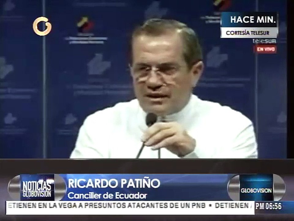 Patiño: Maduro y Santos aceptaron invitación de Unasur a reunirse