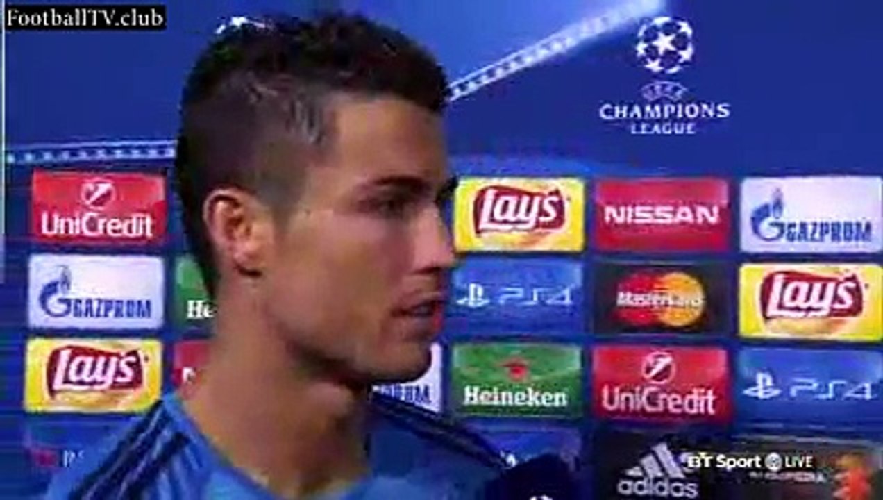 Real Madrid vs Shakhtar Donetsk 4  0 - Cristiano Ronaldo post-match interview