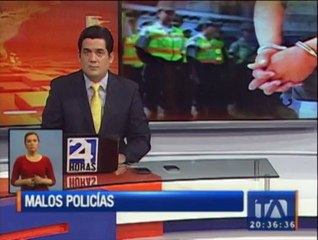 Policías en servicio activo fueron descubiertos con un cargamento de droga