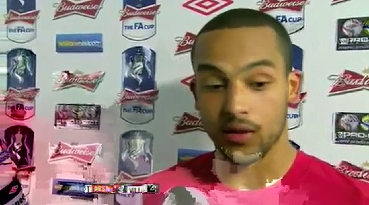 Arsenal Vs Aston Villa 3-2 - Robin Van Persie & Theo Walcott Interviews - January 29 2012 - FA Cup