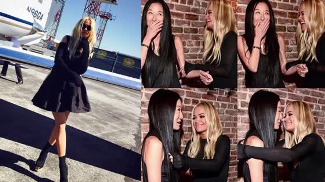 Rita Ora Wows In Sheer Dress At Vera Wang Show