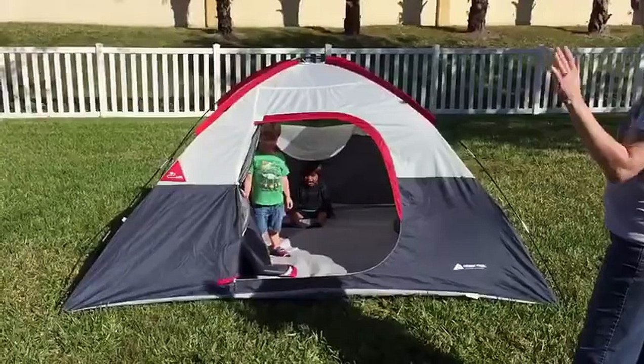 Little Boy Dominoes Topple Out of the Tent