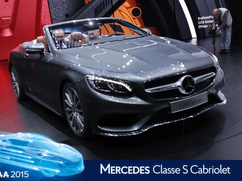 Mercedes Classe S Cabriolet en direct du salon de Francfort 2015