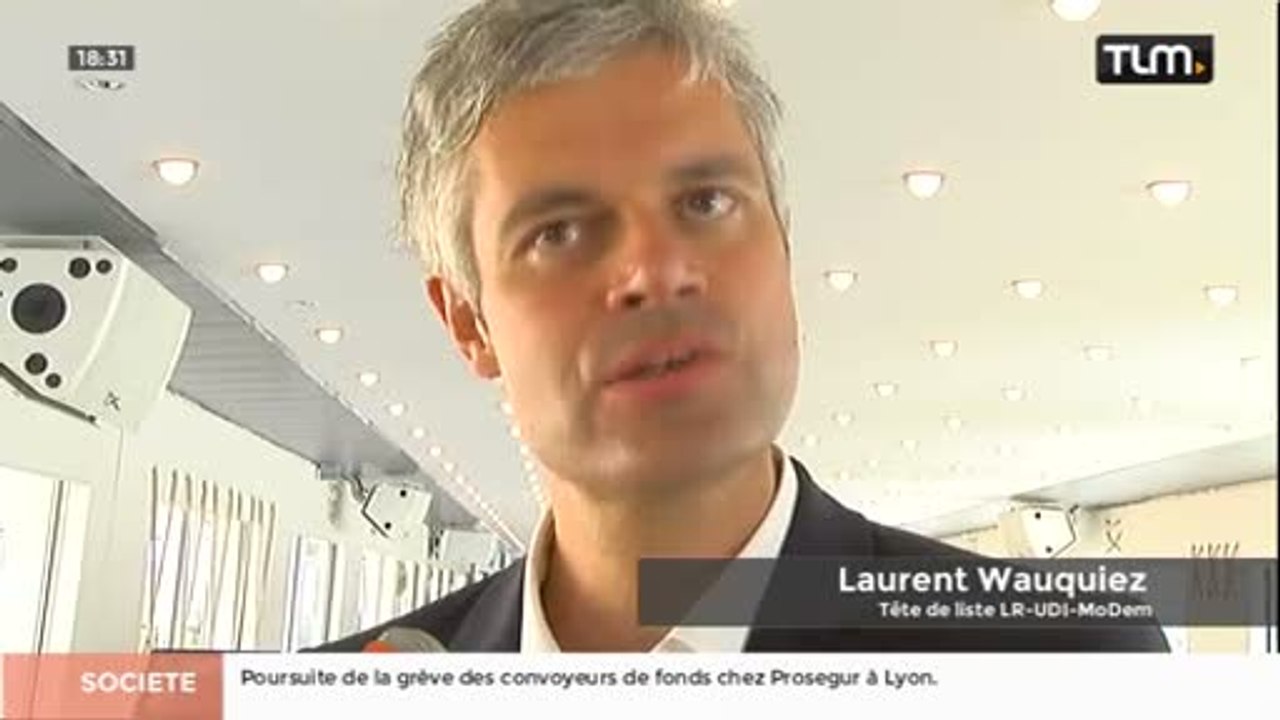 Régionales: Laurent Wauquiez présente ses listes