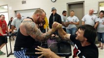 ‘The Mountain’ defeated at Arm Wrestling Match by Dude half his Size - Game of Thrones.