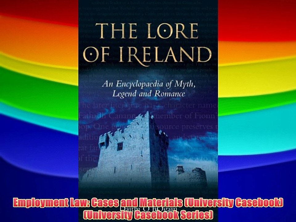 Employment Law: Cases and Materials (University Casebook) (University Casebook Series) - Free