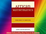 Free DonwloadAfrican Mathematics: From Bones to Computers
