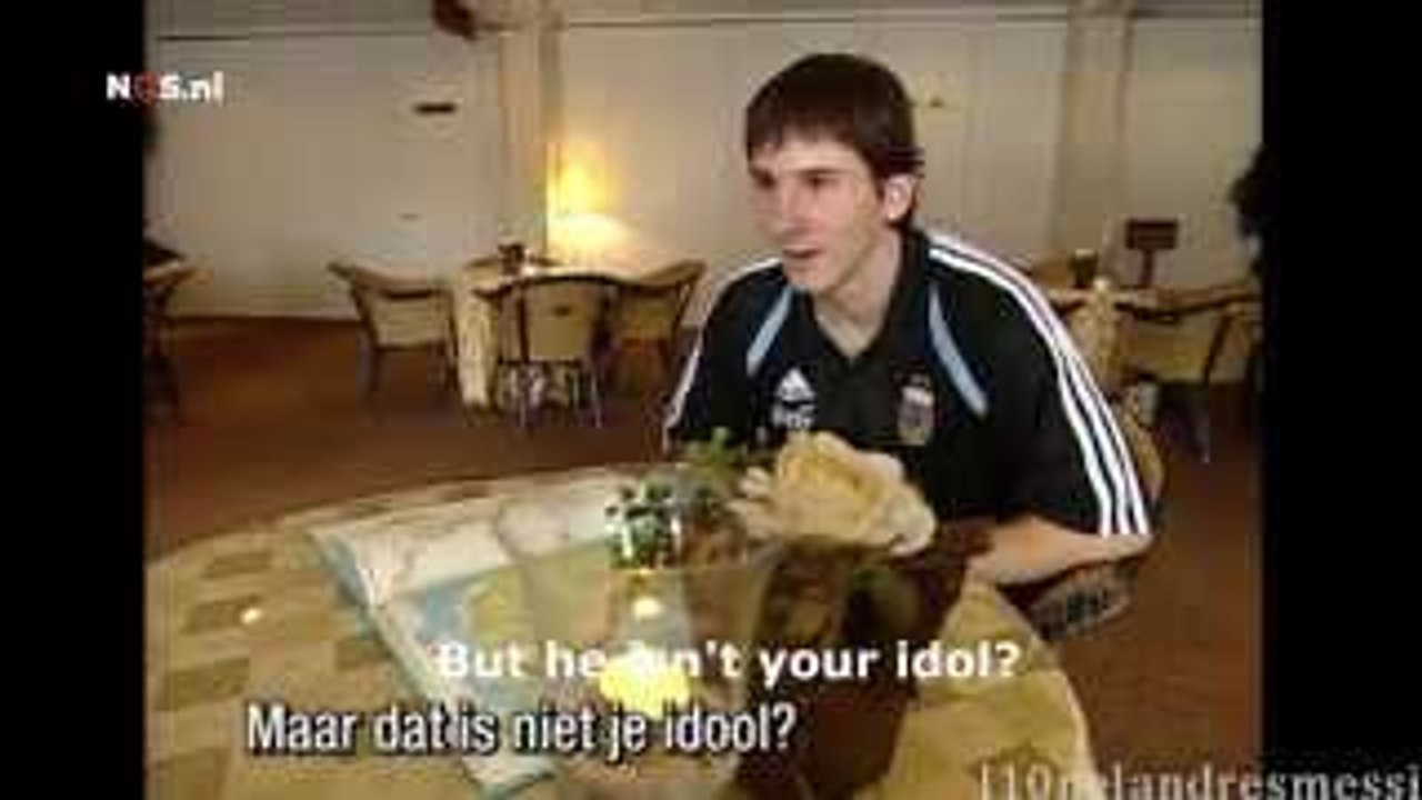 Lionel Messi rare interview (17 years old)