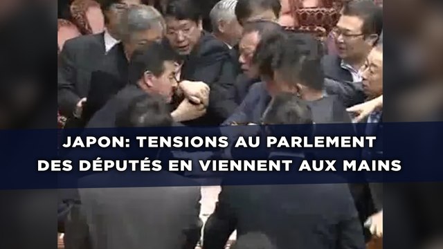 Japon: Des députés en viennent aux mains, vives tensions dans le pays