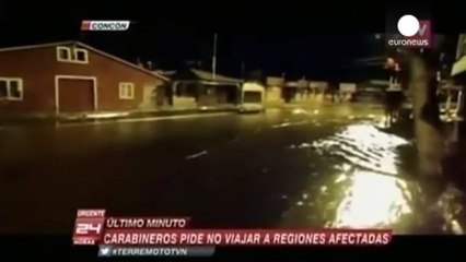 Le séisme au Chili, à travers nos JTs