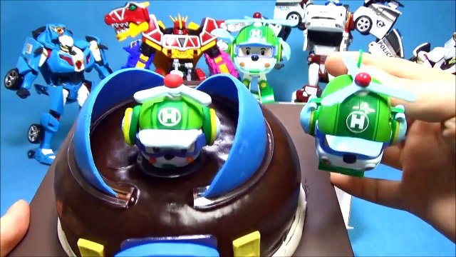 Robot car Naples from the community! Health of the structure and operation cake Robocar Poli cake & toys