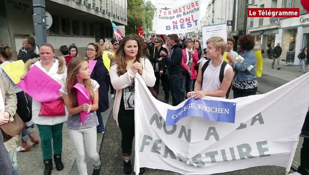 Brest. 150 personnes contre les fermetures de collèges