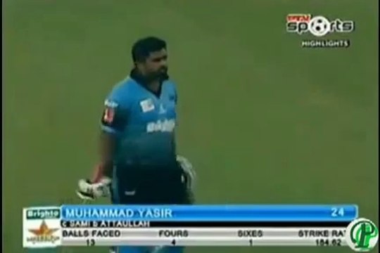 Faisal Mubashir 51_ batting highlights against Lahore Blues - Q8 T20 Cup 2015 Cricket Highlights On Fantastic Videos