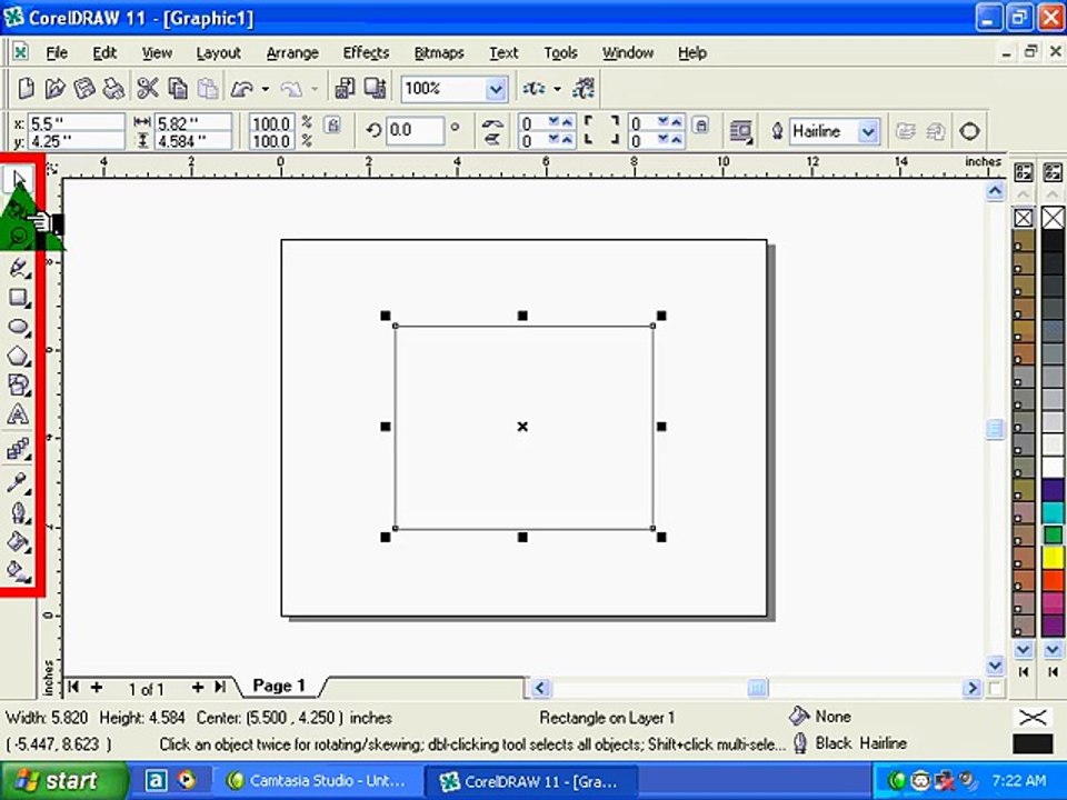 How to use Free Trans Form Tool in coral draw urdu/hindi lecture