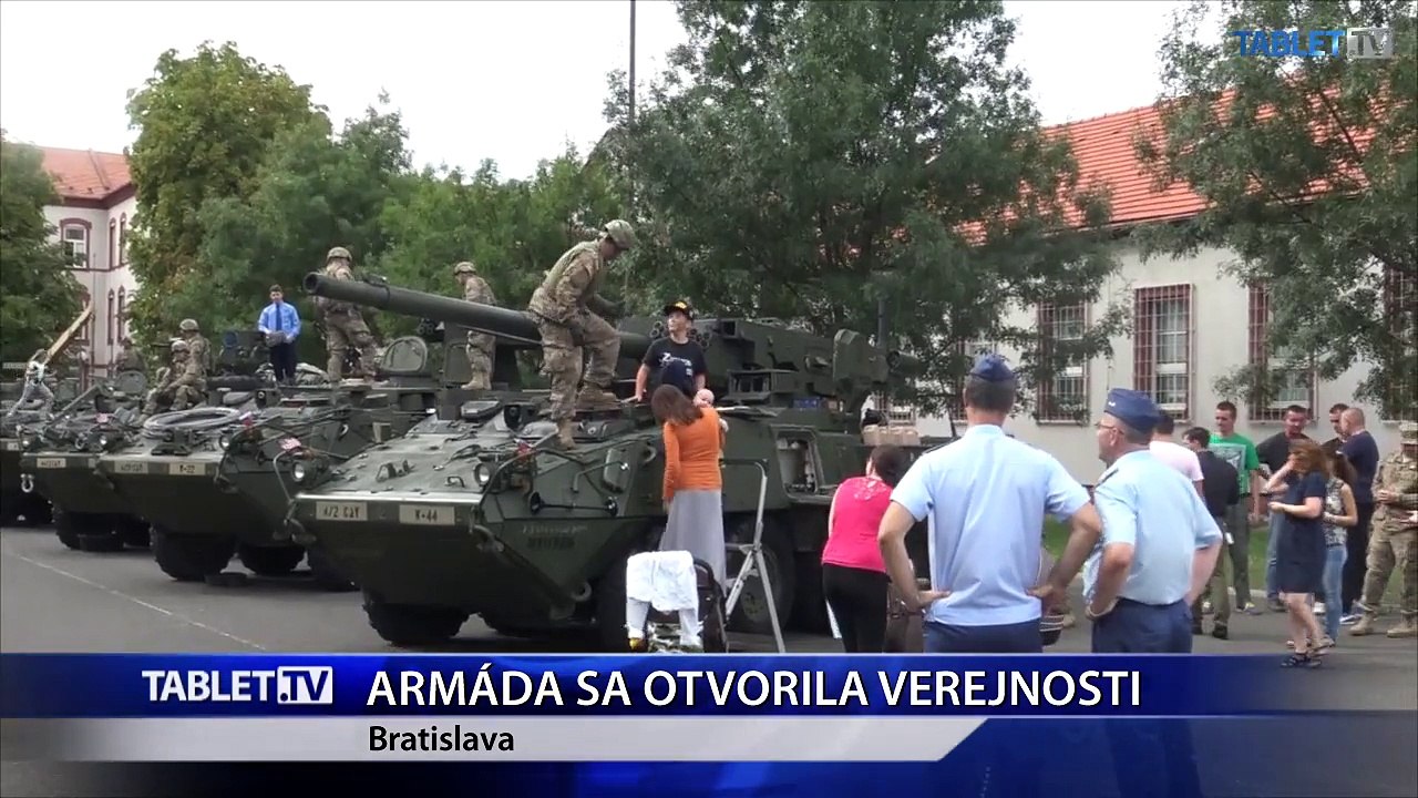 Američania vystavujú svoju vojenskú techniku na ministerstve obrany 