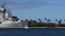 Australian Navy Frigate Arrives At Pearl Harbor - Hawaii
