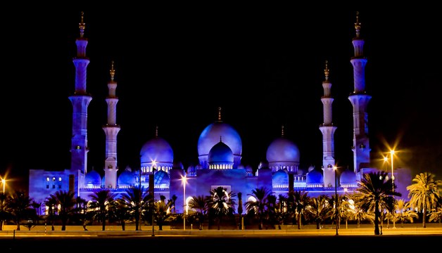 Sheikh Zayed Mosque Abu Dhabi Lights - Islamic Video