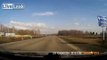 Driver Narrowly Avoids Oncoming truck