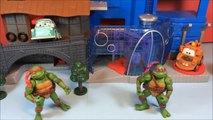 Teenage Mutant Ninja turtles toys TMNT toys imaginext mater garage disney pixar kura kura cars kids videos enfants 忍者神龟 kura kura cars