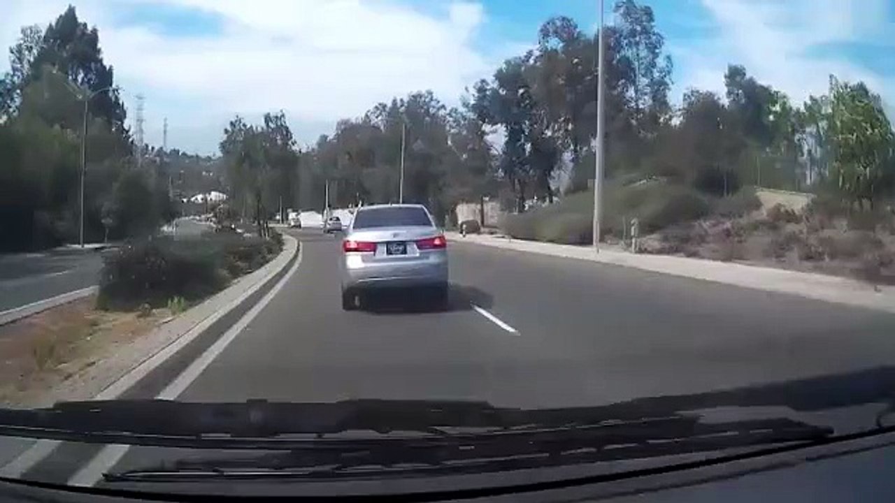 Lady Randomly Gets Out Of Moving Car
