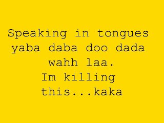 Speaking In Tongues-Shawty Mane  Lyrics