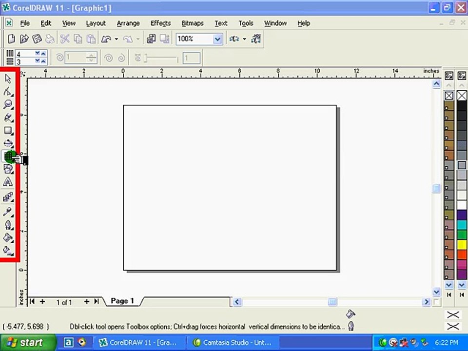 How to use Graph Tool in coral draw urdu/hindi lecture
