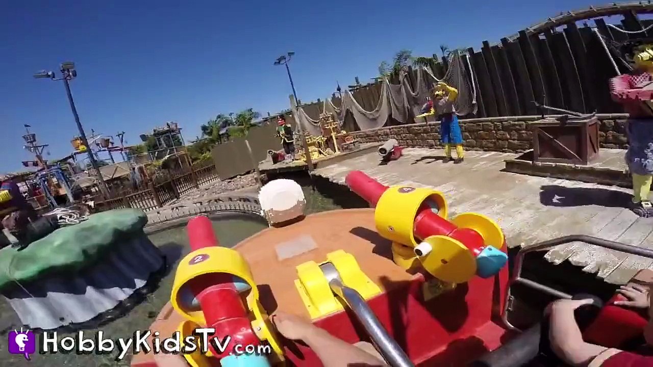 LEGO Water Blast Boat Ride with Peppa Pig at Legoland California HobbyKidsTV