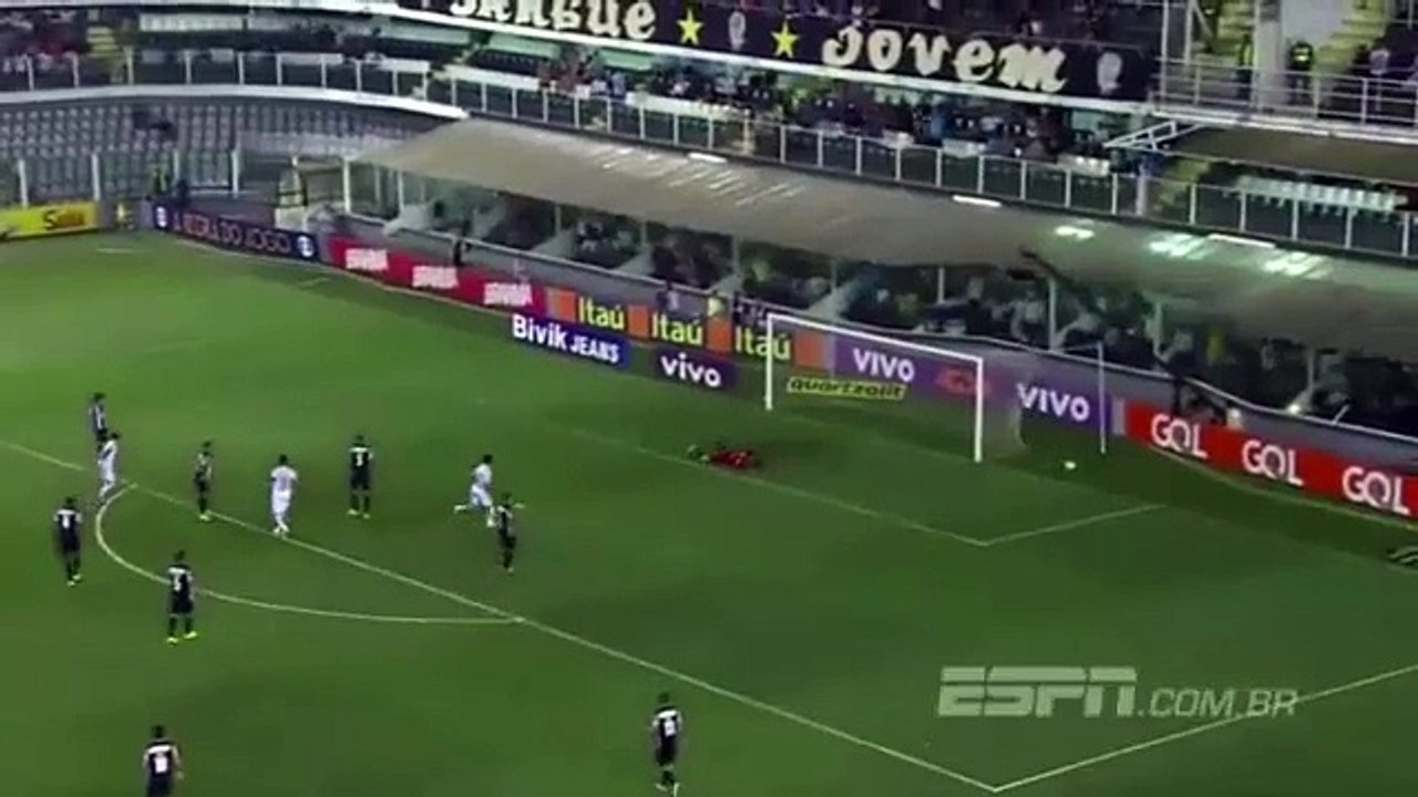 Santos 4 x 0 Atlético-MG - GOLS - Brasileirão 2015 - 16/09/2015
