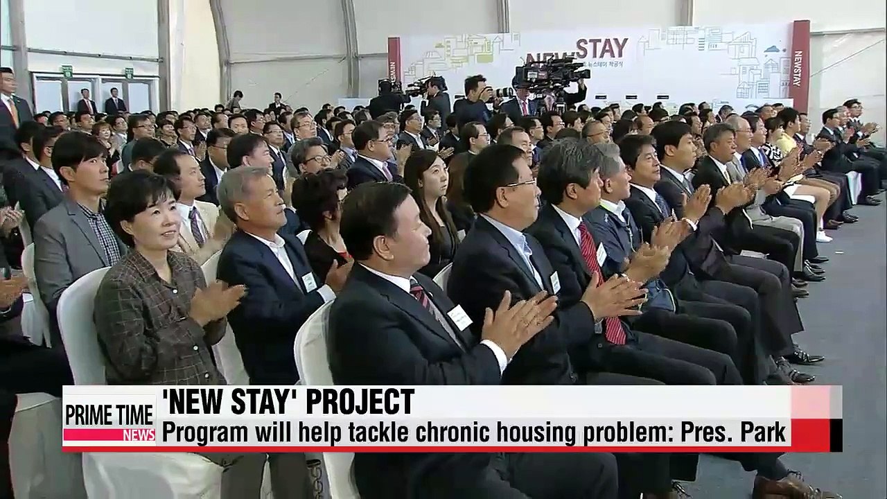 'New Stay' will help Korea tackle chronic housing problem: President Park