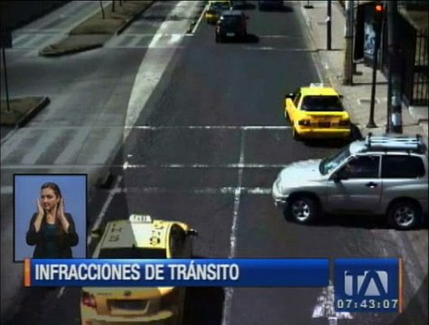 Conductores infractores son captados por las cámaras de la AMT