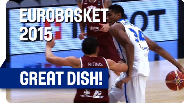 Behind the Back! Antetokounmpo with the Showtime Assist - EuroBasket 2015